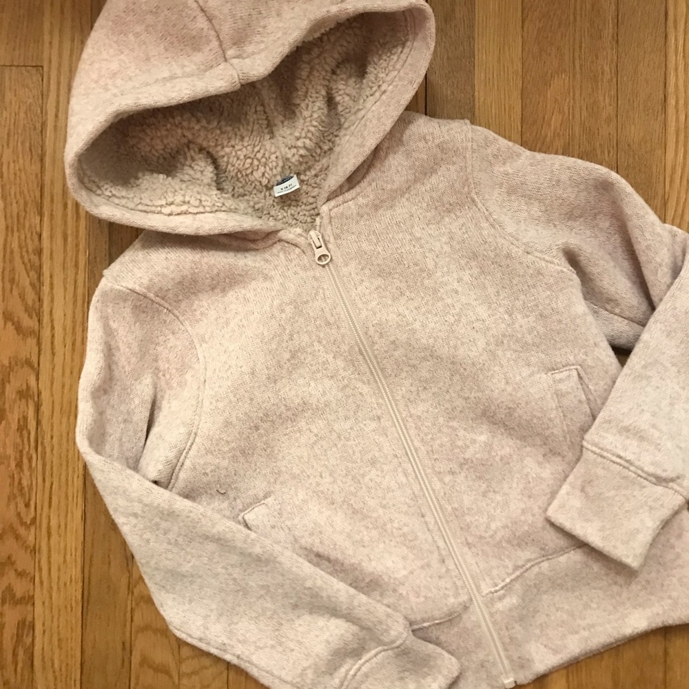 Old Navy Sherpa Linder Hooded Sweatshirt
